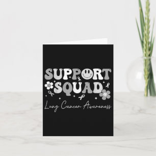 Tarjeta Groovy Support Squad Lung Cancer Awareness White R