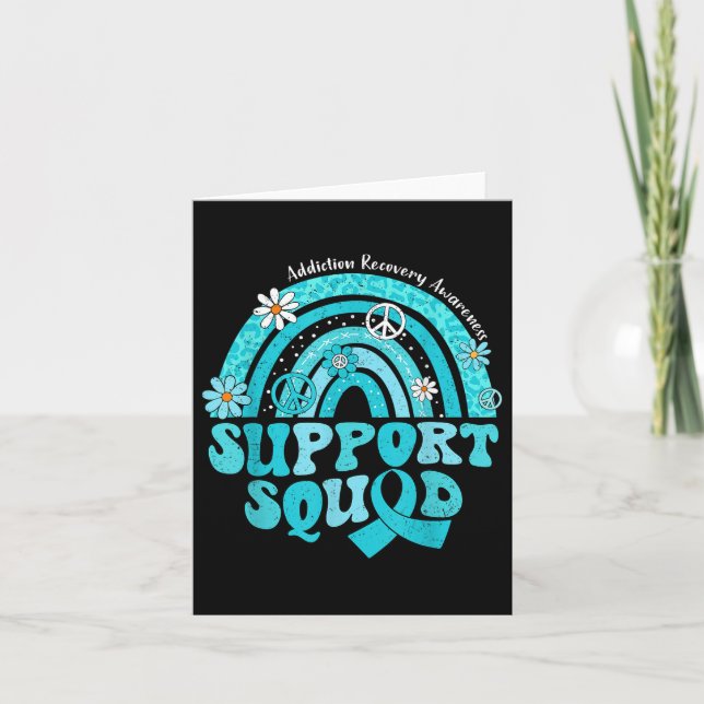 Tarjeta Groovy Support Squad Rainbow Addication Recovery A (Anverso)