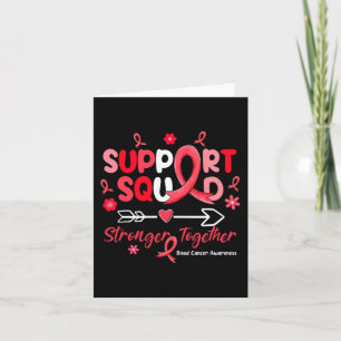 Tarjeta Groovy Support Squad Red Ribbon Consciente del Cán