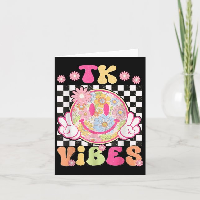 Tarjeta Groovy Tk Vibes Primer Día De Escuela Profesoras C (Anverso)
