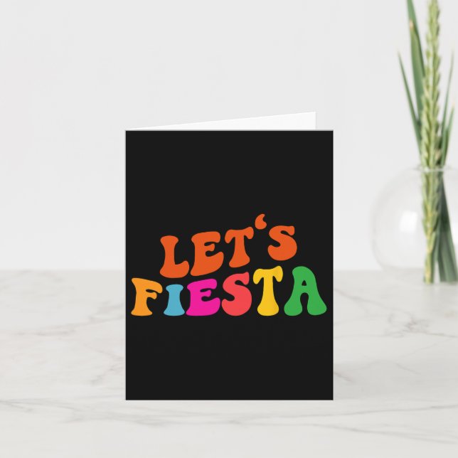 Tarjeta Groovy vamos a fundar al Cinco De Mayo (Anverso)