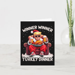 Tarjeta Groovy Xmas Trump Ganador de Cena en Turquía