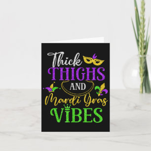 Tarjeta Grosso peso Mardi Gras vibes New Orleans Fiesta Gr