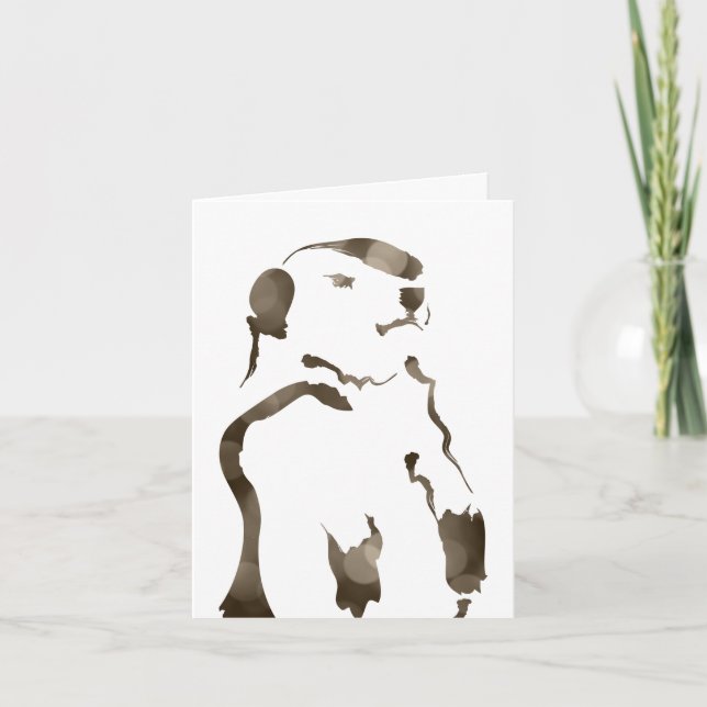 Tarjeta groundhog bokeh (Anverso)