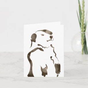 Tarjeta groundhog bokeh