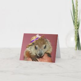 Tarjeta Groundhog Clara Note Card 1