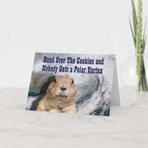 Tarjeta Groundhog Day Polar Vortex
