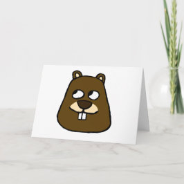 Tarjeta Groundhog Face