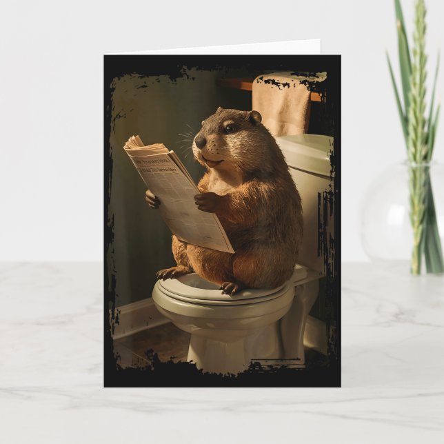 Tarjeta Groundhog Toilet  (Anverso)