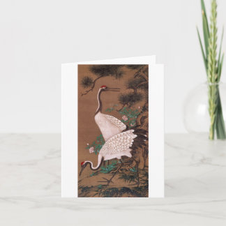 Tarjeta Grúa, Bella Artes japonés Watanabe Shuseki