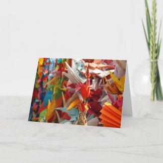 Tarjeta Grúas para la paz