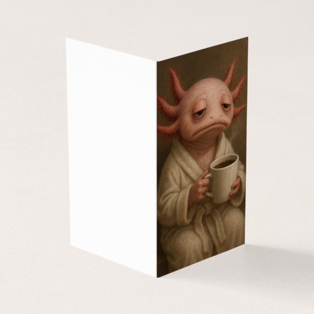 Tarjeta Grumpy Axolotl (Exterior)