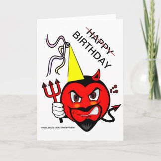 Tarjeta Grumpy Devil Happy Birday Card