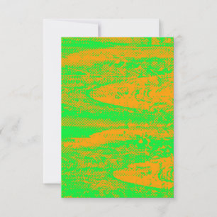 Tarjeta Grunge Blank de tono de semitono de Neon e