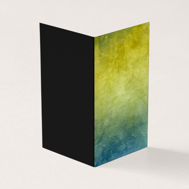 Tarjeta Grunge Colors - Yellow & Blue (Exterior)