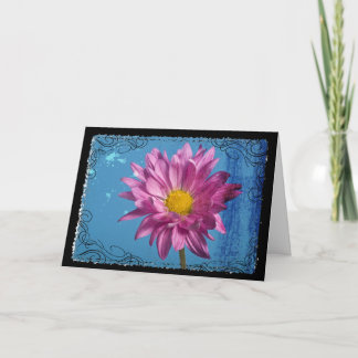 Tarjeta Grunge Daisy