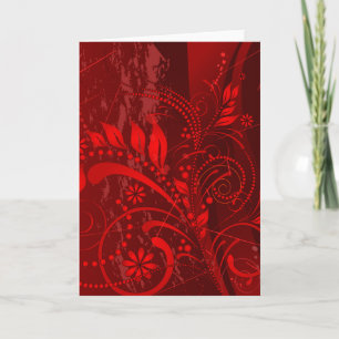 Tarjeta grungo rojo