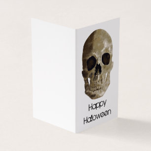 Tarjeta Grungy Skull Halloween