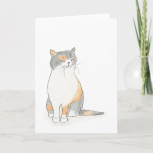 Tarjeta gruñona del gato de Katie