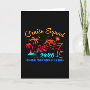 Tarjeta Grupo de amigos y familiares en crucero 2026