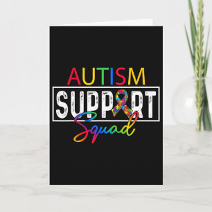 Tarjeta Grupo de apoyo al equipo de conciencia del escuadr