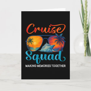 Tarjeta Grupo de Crucero 2025 Amigos Familia Vacaciones Co