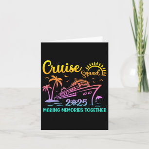 Tarjeta Grupo de Crucero 2025 Familia Amigos Vacaciones Co
