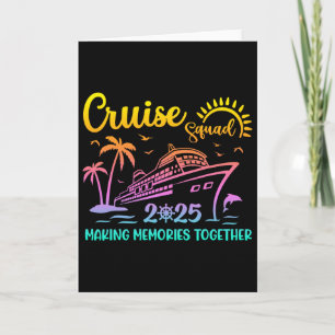 Tarjeta Grupo de Crucero 2025 Familia Amigos Vacaciones Co