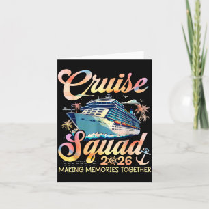 Tarjeta Grupo de Crucero Familiar 2026 Coincidente Vacacio