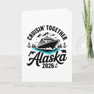 Tarjeta Grupo de encuentro para viaje a Alaska 2026 Cruisi