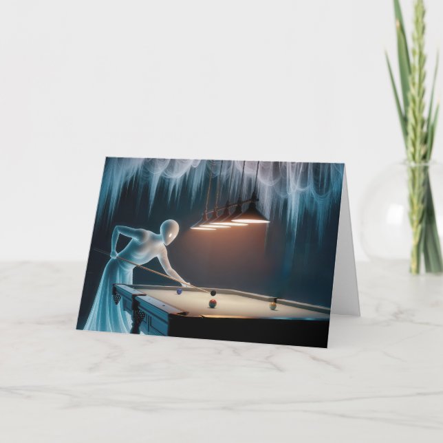 Tarjeta Grupo de Fantasmas de Cumpleaños (Anverso)