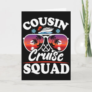 Tarjeta Grupo de fiesta en crucero de la tripulación de pr