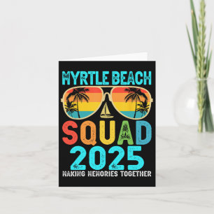Tarjeta Grupo de Myrtle Beach 2025 Vacaciones Amigos Famil