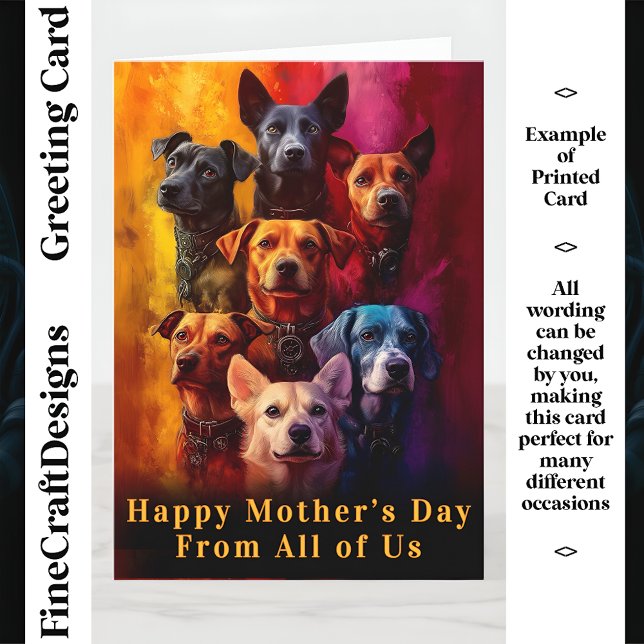 Tarjeta Grupo De Perros Fondo Vibrante CT6 Personalizado M (Subido por el creador)