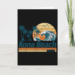 Tarjeta Grupo de playa de Kona vacaciones familiares de ve