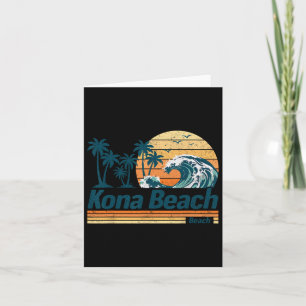 Tarjeta Grupo de playa Kona vacaciones familiares de veran