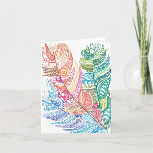 Tarjeta Grupo de plumas