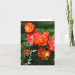 Tarjeta Grupo De Rosas Naranjas, Solidaridad