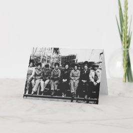 Tarjeta Grupo de soldadoras durante la Segunda Guerra Mund