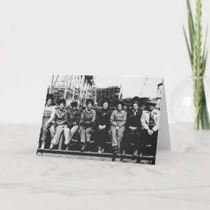 Tarjeta Grupo de soldadoras durante la Segunda Guerra Mund