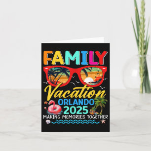Tarjeta Grupo de Verano de Vacaciones Familiares Orlando 2