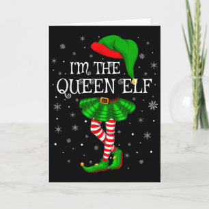 Tarjeta Grupo Familiar a Juego Soy La Reina Elfa Navidad