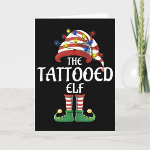 Tarjeta Grupo familiar coincidente soy el elfo tatuado Nav
