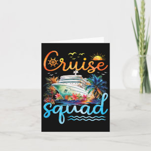 Tarjeta Grupo familiar Cruise Squad 2025 coincidiendo en c