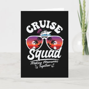 Tarjeta Grupo Familiar Haciendo Recuerdos Squad de Crucero