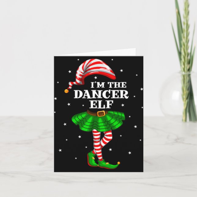 Tarjeta Grupo familiar I'm The Dancer Elf Navidades (Anverso)