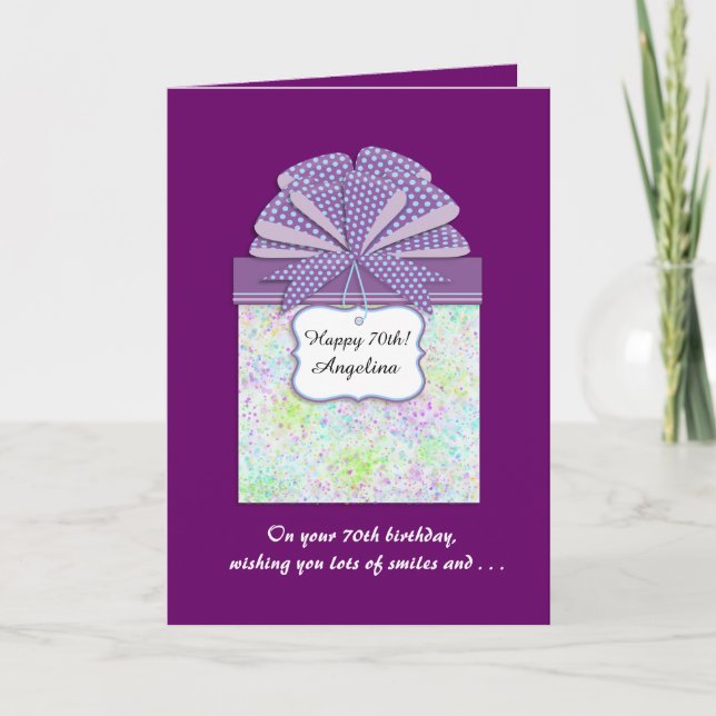 Tarjeta Grupo Feliz 70° Cumpleaños 3 (Anverso)