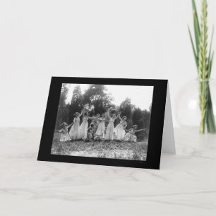 Tarjeta Grupo griego de la danza en Washington, DC 1924