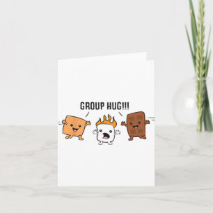 Tarjeta Grupo Hug S'mores Campfire Marshmallow Chocolate S