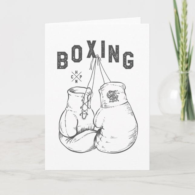 Tarjeta Guantes de boxeo (Anverso)
